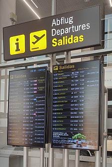 Salidas aeropuerto de Malaga